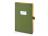Ежедневник недатированный А5 Verde с нашивкой, зеленый