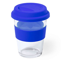 Стакан COLOR с силиконовой крышкой, синий Стакан COLOR с силиконовой крышкой, синий