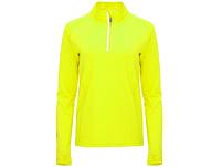 Толстовка с воротом на молнии женская Melbourne, неоновый желтый