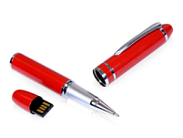 USB-флешка на 32 Гб в виде ручки с мини чипом, красный USB-флешка на 32 Гб в виде ручки с мини чипом, красный