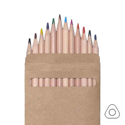 Цветные карандаши KINDERLINE middle,12 цветов, бежевый