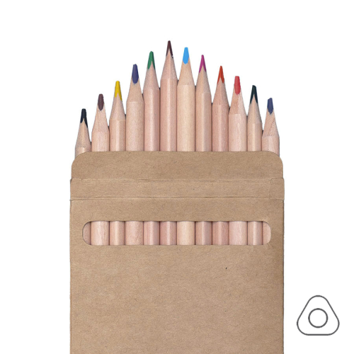 Цветные карандаши KINDERLINE middle,12 цветов, бежевый