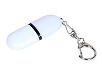 USB-флешка промо на 16 Гб каплевидной формы, цвет: белый