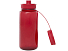 Спортивная бутылка Ryder из переработанного ПЭТ-пластика объемом 900 мл с многофункциональной крышкой, сертифицированная RCS - Красный