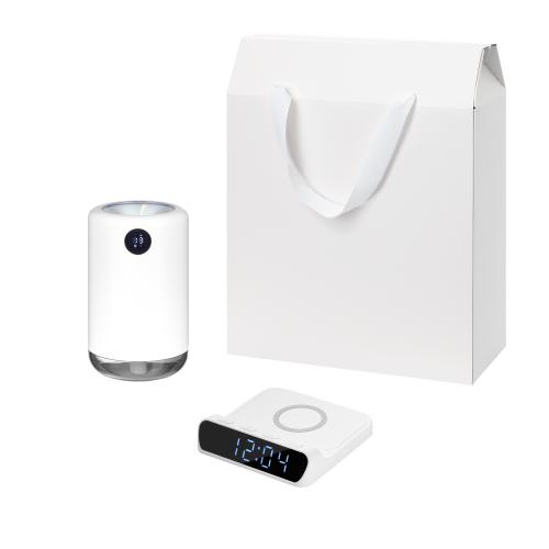 Подарочный набор Блисс (Bliss), Ригель (Rigel), белый (увлажнитель воздуха, зарядное устройство)