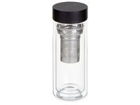 Стеклянная термобутылка Glassir, 500мл, черный