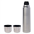 Термос ROMANTIC с двумя кружками, серебристый