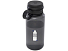 Спортивная бутылка Ryder из переработанного ПЭТ-пластика объемом 900 мл с многофункциональной крышкой, сертифицированная RCS - сплошной черный
