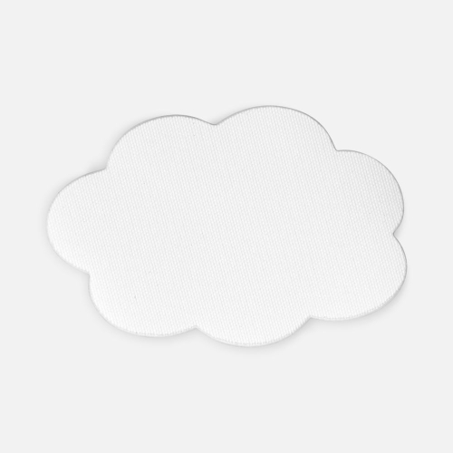 Наклейка тканевая Lunga Calum, L, белая