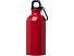 Одностенная бутылка для воды с карабином Oregon, изготовленная из нержавеющей стали, сертифицированной по стандарту RCS, объемом 400 мл - Красный