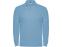 Рубашка поло Estrella мужская с длинным рукавом, небесно-голубой