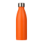 Термобутылка вакуумная герметичная Fresco, оранжевая, зернистое покрытие