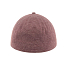 Бейсболка UNI-CAP PIQUET, без панелей и швов, без застежки, бордовый