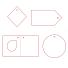 Этикетка бумажная на заказ Paper, M
