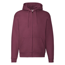 Толстовка с начесом PREMIUM HOODED SWEAT JACKET 280, бордовый
