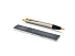 Ручка шариковая Parker IM Core Brushed Metal GT, серебристый/золотистый