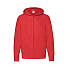 Толстовка без начеса LIGHTWEIGHT HOODED SWEAT JACKET 240, красный