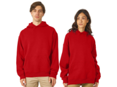 Толстовка с капюшоном оверсайз Berlin унисекс, красный