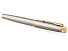 Ручка роллер Parker IM Premium Warm Silver (grey) GT, стержень: F, цвет чернил: black, в подарочной упаковке.