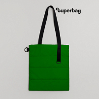 Шоппер Superbag Bubble New (зеленый с черным)