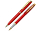 Набор Pierre Cardin PEN&PEN: ручка шариковая + роллер. Цвет - красный. Упаковка Е.