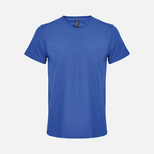 Футболка унисекс Regent с V-образным вырезом, ярко-синяя (royal)