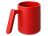 Кружка матовая с прямой ручкой Axio, 360 мл, красный