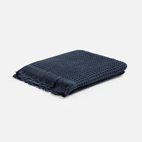 Плед вафельный Elenglect, темно-серый