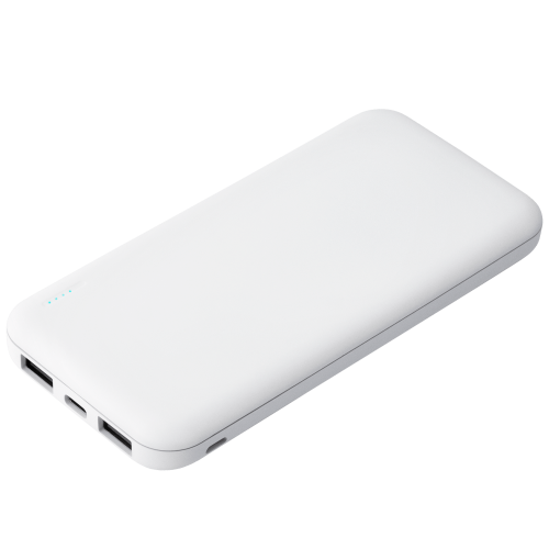 Внешний аккумулятор с подсветкой Люче (Luce) 10000 mAh, белый