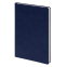 Бизнес-блокнот FUNKY, 130*210 мм, темно-синий, голубой форзац, мягкая обложка, в линейку, темно-синий, голубой