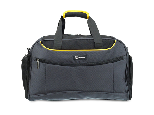 Сумка спортивная TORBER, серый, полиэстер, 48 х 24 х 30 см