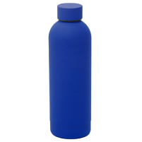 Термобутылка Perfecto софт-тач, Синий