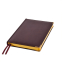 Ежедневник полудатированный Rarity, A5, темно-бордо, рециклированная кожа, кремовый блок, подарочная, тёмно-бордовый