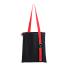 Шоппер Superbag black с ремувкой 4sb (чёрный с красным)