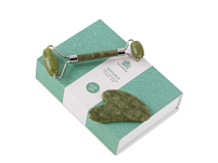 Сет роллер и гуаша Rituals из нефрита, зеленый Сет роллер и гуаша Rituals из нефрита, зеленый