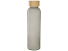 Lume бутылка из матового содово-известкового стекла объемом 500 мл с бамбуковой крышкой - Серый