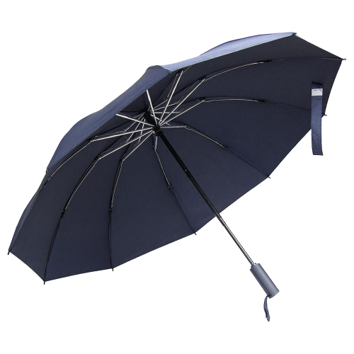 Зонт складной автоматический обратного сложения Forest Liverpool Reverse Safeclosing, Темно-синий