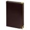 Ежедневник полудатированный Classic Pristine Gold А5, Коричневый / золотой