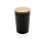 Стакан из переработанного полипропилена GRS с бамбуковой крышкой, 300 мл