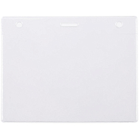 Карман для бейджа Lucid, горизонтальный, из фактурного ПВХ