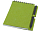 Блокнот Luciano Eco на пружине, с карандашом, маленький, зеленый
