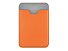 Чехол-картхолдер Favor на клеевой основе на телефон для пластиковых карт и и карт доступа, оранжевый
