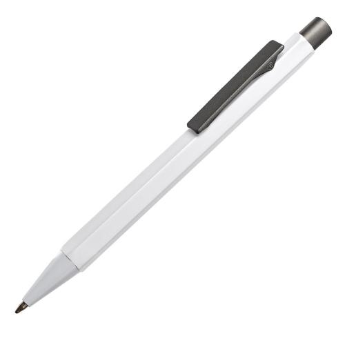 Ручка шариковая SCALEN, белый, темно-серый