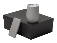 Подарочный набор с термокружкой и повербанком С2, 10000 mAh, серый