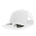 Бейсболка BRYCE, 6 клиньев, пластиковая застежка, переработанный полиэстер, белый