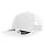 Бейсболка BRYCE, 6 клиньев, пластиковая застежка, переработанный полиэстер, белый