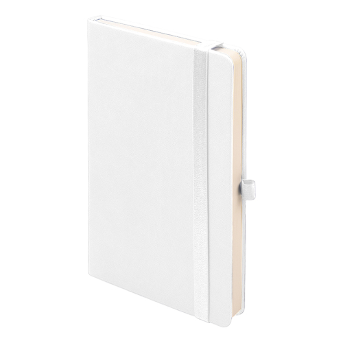 Ежедневник недатированный HAMILTON, A5, белый, кремовый блок
, белый