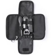 Набор инструментов CONGUS из 19 аксессуаров в чехле, сталь, черный