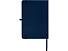 Teak блокнот А5 из переработан. материала в твердой обложке с линован. страницами - Темно - синий
