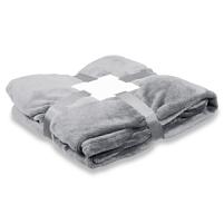 Плед флисовый SUPER SOFT COMFORT TRAVEL, Серый